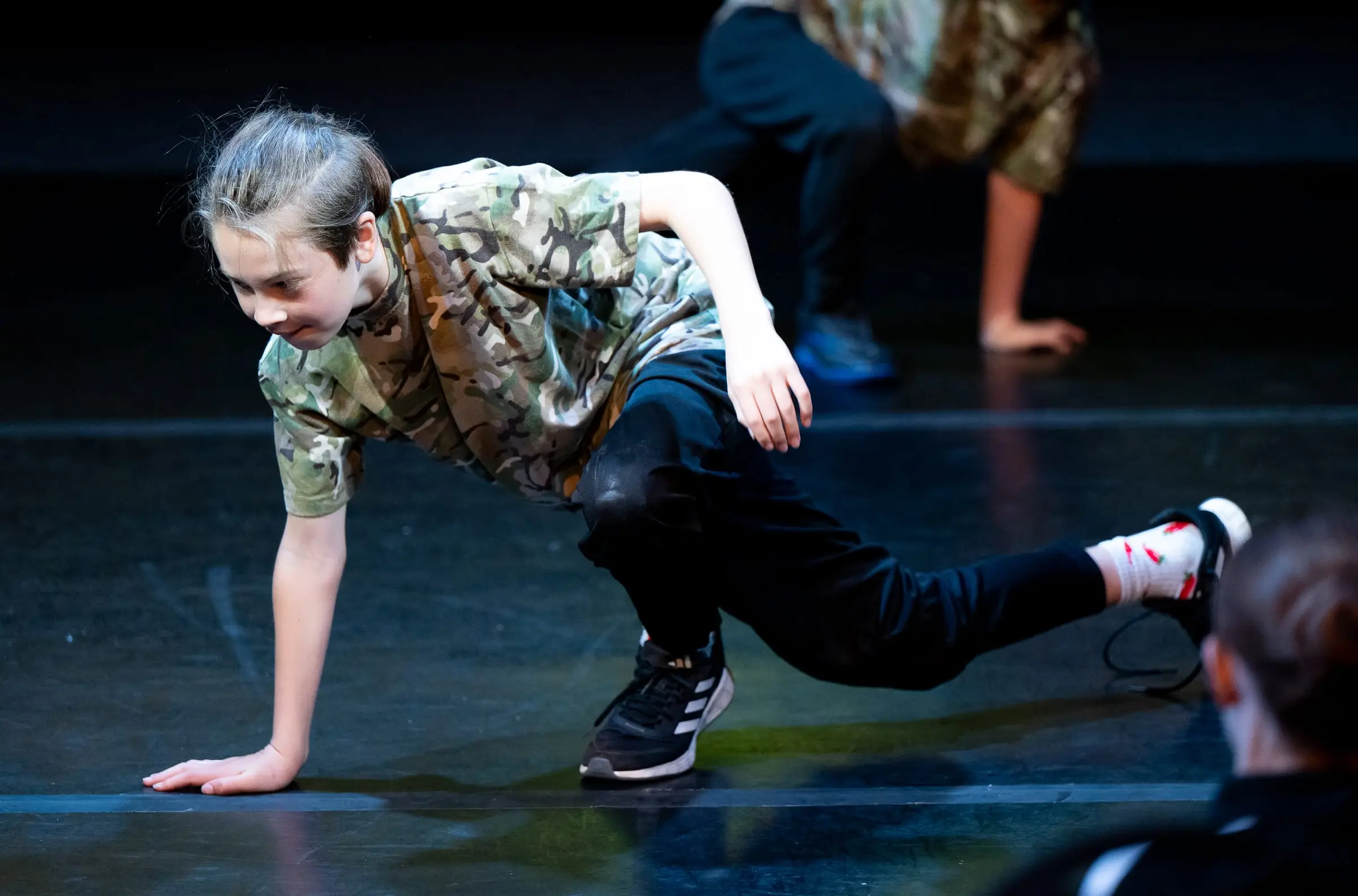 Boys in a hip hop class at Dancemania Witney